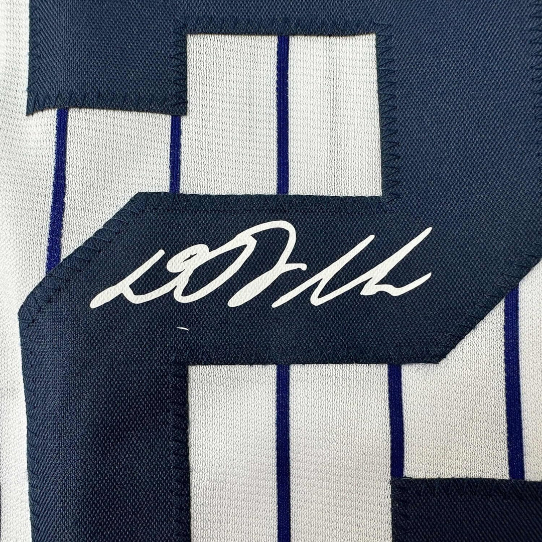Framed Facsimile Autographed D.J. DJ LeMahieu 33x42 Reprint Laser Auto Jersey