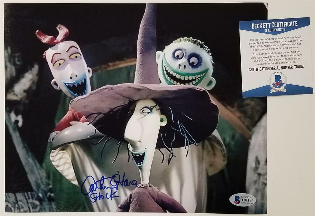 Catherine O'Hara signed Shock Nightmare Before Christmas 8x10 Photo Beckett BAS