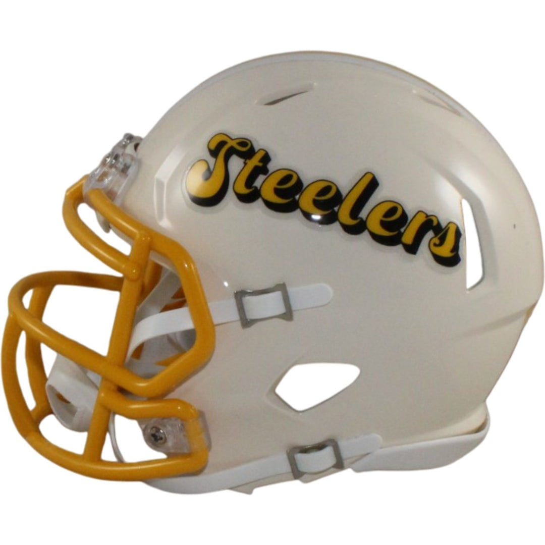 Jerome Bettis Signed Pittsburgh Steelers Retro Mini Helmet Beckett WIT 57539