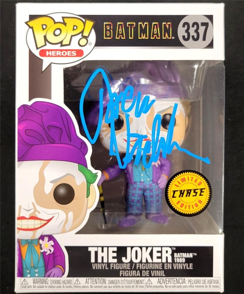 Jack Nicholson signed The Joker Chase Funko Pop! 337 autograph ~ Beckett BAS