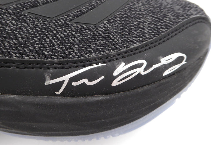 Trae Young Auto Black Adidas Shoes Hawks Light Strike Size 12.5 Beckett BL93440