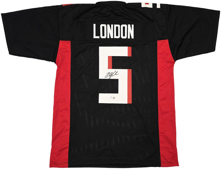 Atlanta Falcons Drake London Signed Black Jersey Beckett Witness