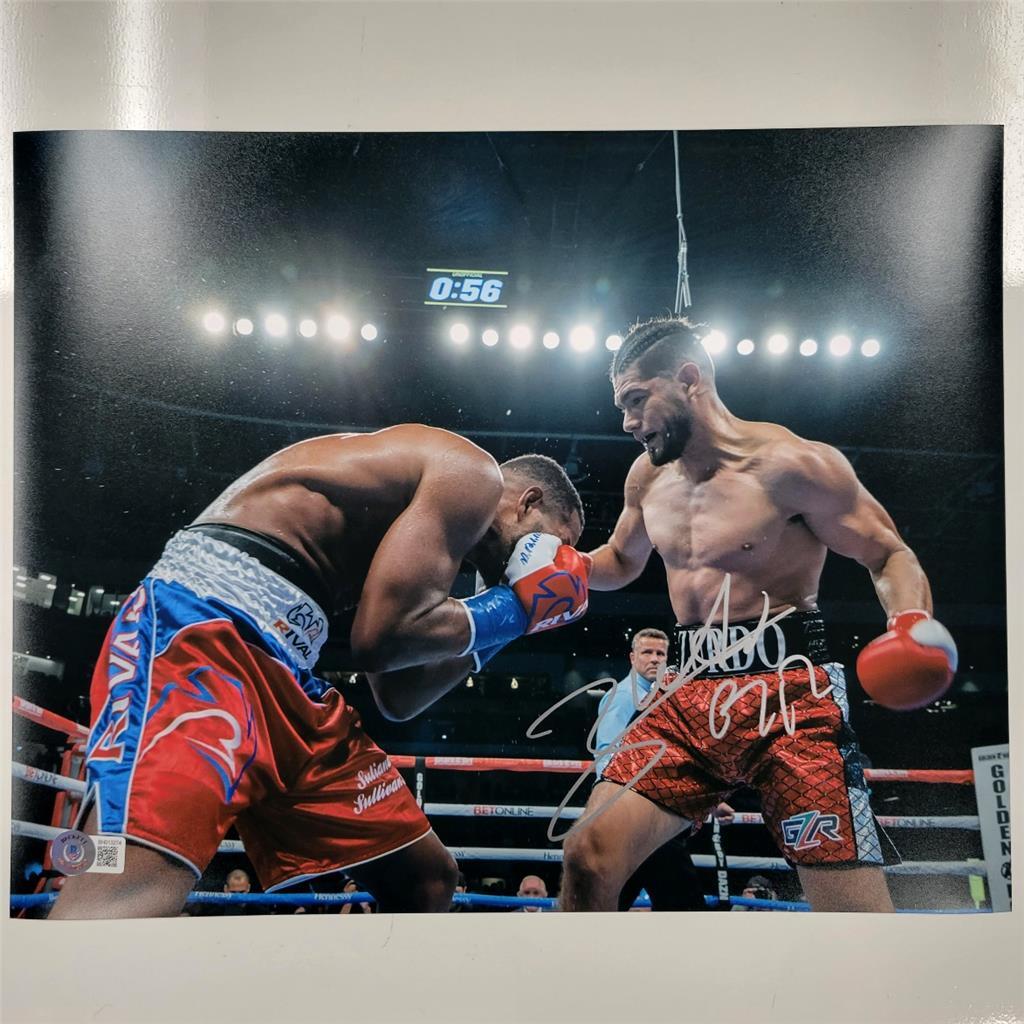 Gilberto Ramirez "Zurdo" signed 11x14 Photo WBO Boxing Champ (B) Beckett BAS COA