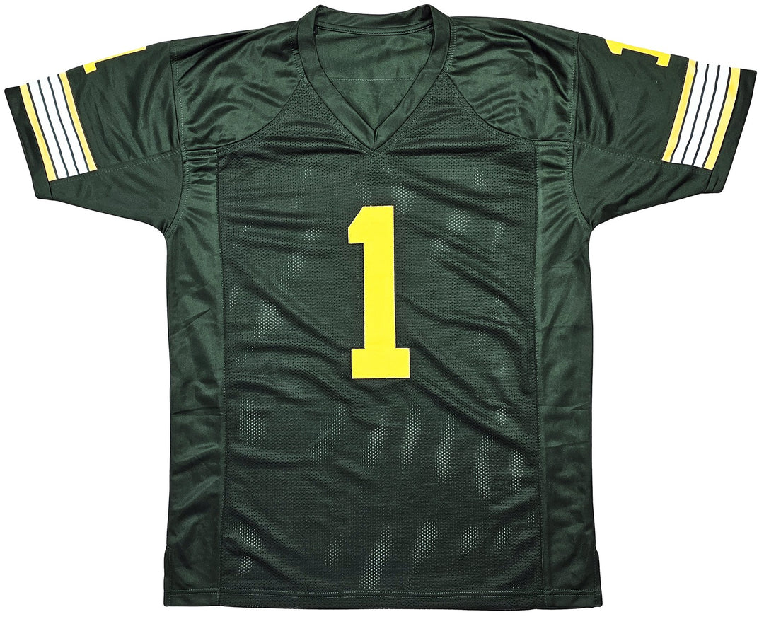 Edmonton Eskimos Warren Moon Autographed Signed Green Jersey "CHOF '01" PSA/DNA