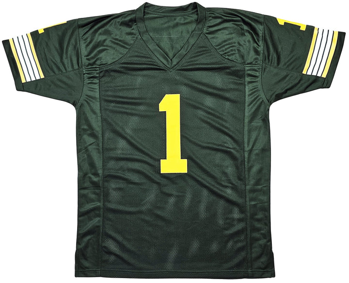 Edmonton Eskimos Warren Moon Autographed Signed Green Jersey "CHOF '01" PSA/DNA