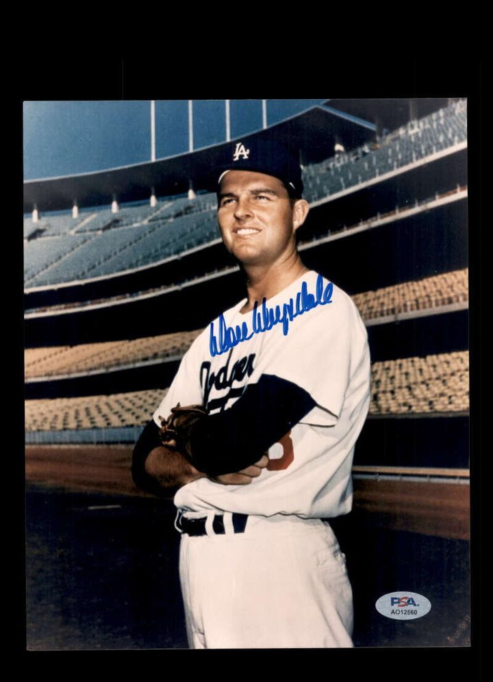 Don Drysdale PSA DNA Signed 8x10 Photo Autograph Dodgers