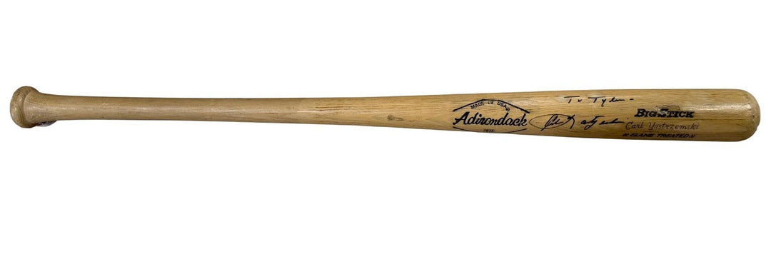 Carl Yastrzemski Signed Adirondack Big Stick Bat To Tyler Auto Hof COA Red Sox