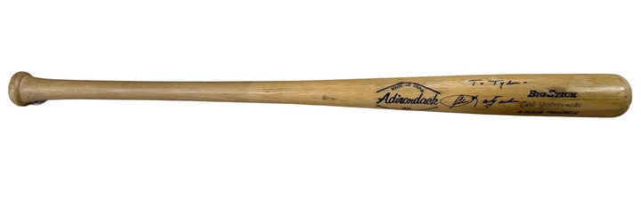 Carl Yastrzemski Signed Adirondack Big Stick Bat To Tyler Auto Hof COA Red Sox