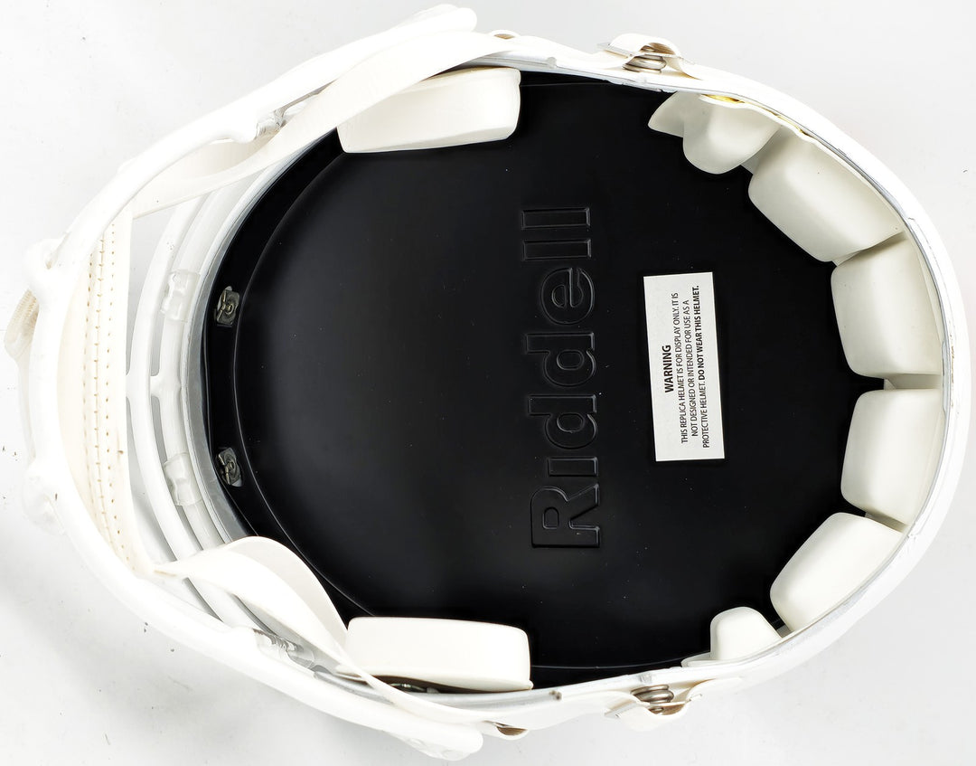 Russell Wilson Auto Broncos Flat Matte White Full Size Rep Speed Helmet Fanatics