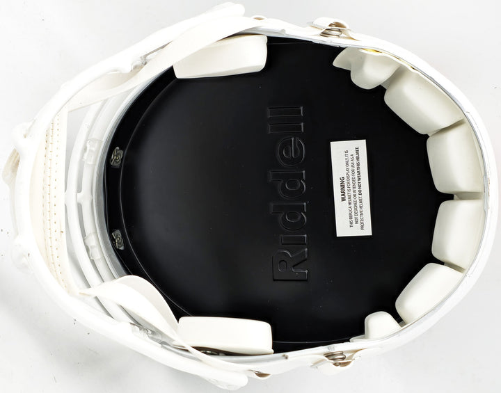 Russell Wilson Auto Broncos Flat Matte White Full Size Rep Speed Helmet Fanatics