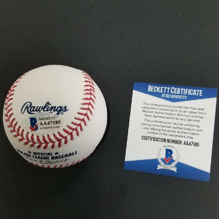 Tommy Lasorda signed "HOF 97" Rawlings OML Baseball Dodgers Auto (B) ~ BAS COA