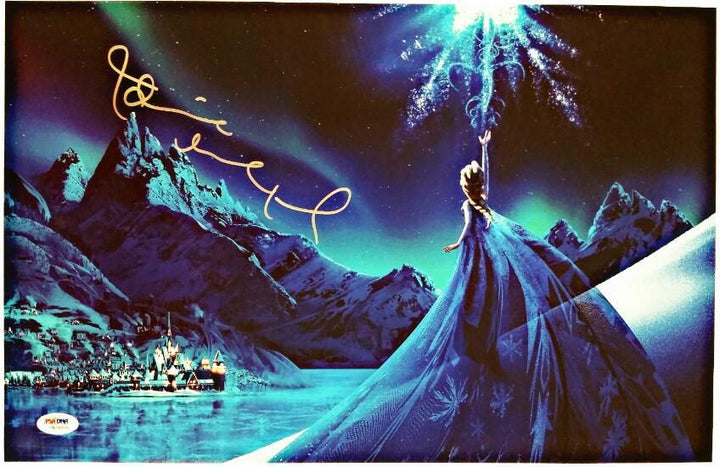 IDINA MENZEL autograph signed Disney FROZEN "Elsa" 11x17 Photo PSA/DNA COA