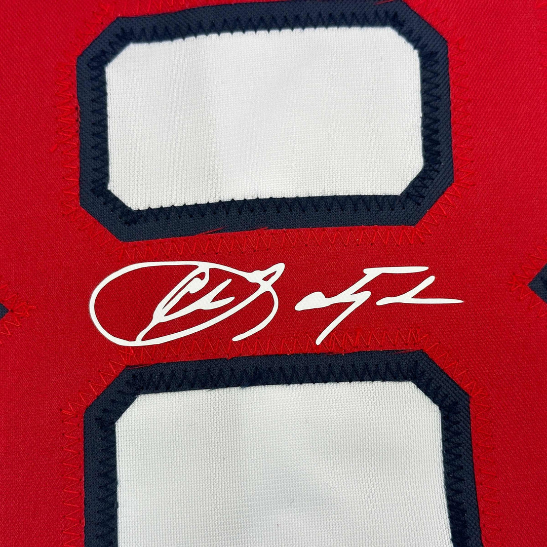 Facsimile Autographed Carl Yastrzemski Boston White Reprint Jersey Size Men's XL