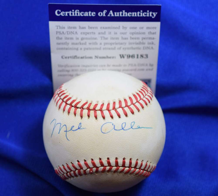 Mel Allen PSA DNA Coa Autograph American League OAL Signed Baseball