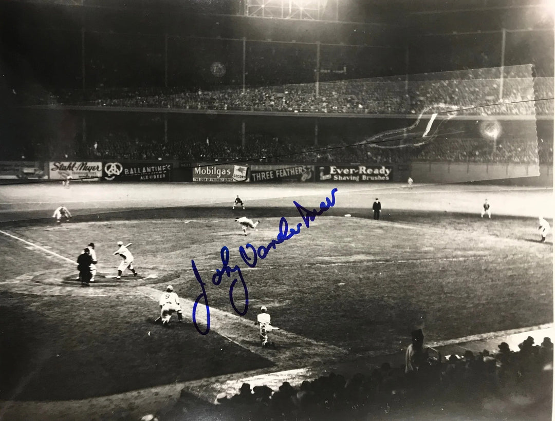 Johnny Vander Meer Autographed 8x10 Black & White Baseball Photo