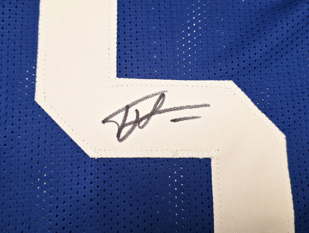 Seattle Seahawks Tory Horton Signed Blue Throwback Jersey MCS Holo