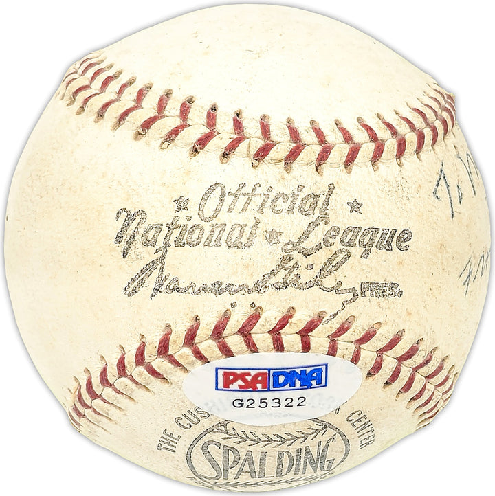 W.A. Chick Autry Signed Giles NL Baseball Reds To Mike Best Died 1976 PSA/DNA