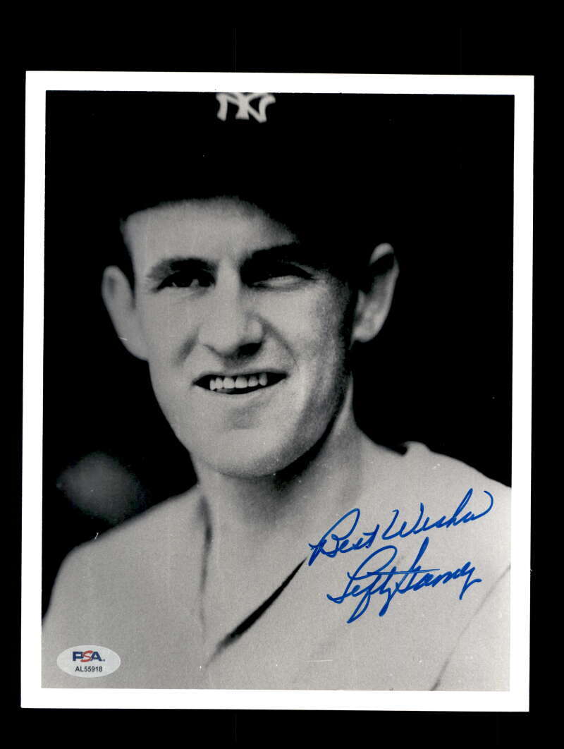 Lefty Gomez PSA DNA Signed 8x10 Photo Autograph Yankees