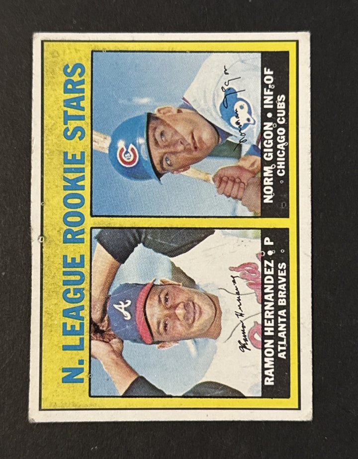 1967 Topps #576 NL ROOKIE STARS High # SP  Hernandez Norm Gigon RC EX Centered