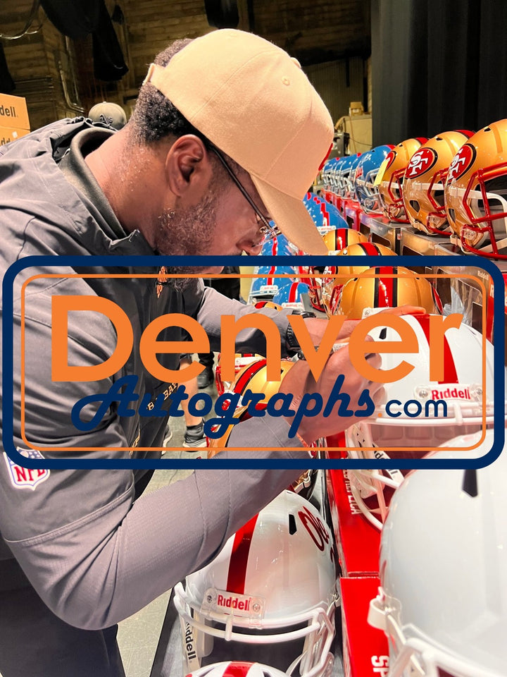 Patrick Willis Autographed Ole Miss Rebels F/S Helmet Beckett Witness 55276