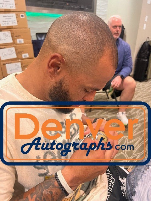 Dak Prescott Autographed/Signed Dallas Cowboys Camo Mini Helmet Beckett 56325