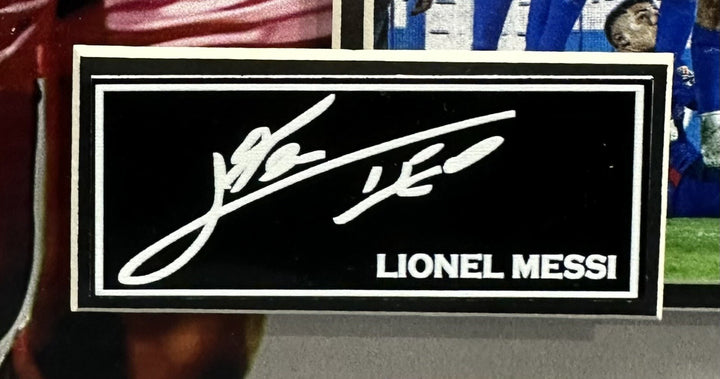 Lionel Messi Framed 3D Photo Facsimile Auto Inter Miami 1st Game Replica Ticket