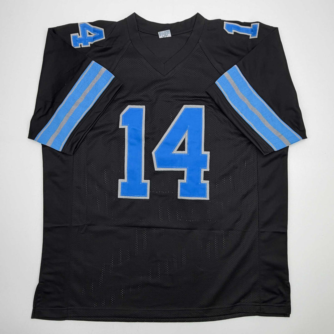 Autographed/Signed Amon-Ra St. Brown Detroit Black Jersey Beckett BAS COA