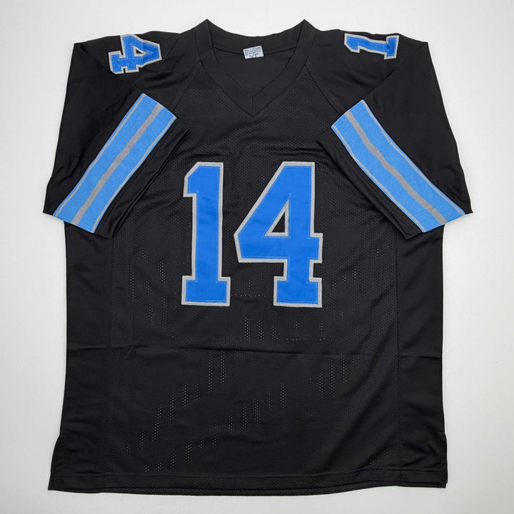 Autographed/Signed Amon-Ra St. Brown Detroit Black Jersey Beckett BAS COA