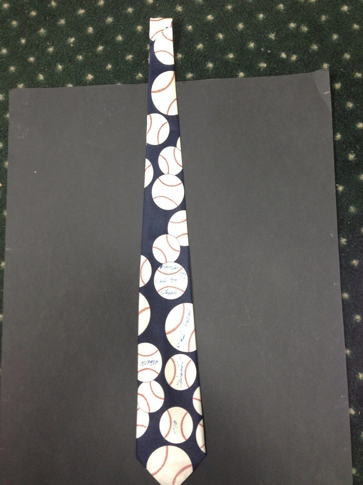 Phil Rizzuto Signed Baseball Tie Ins Mvp 1950 Hof 94 Scooter Autograph Cbm Coa