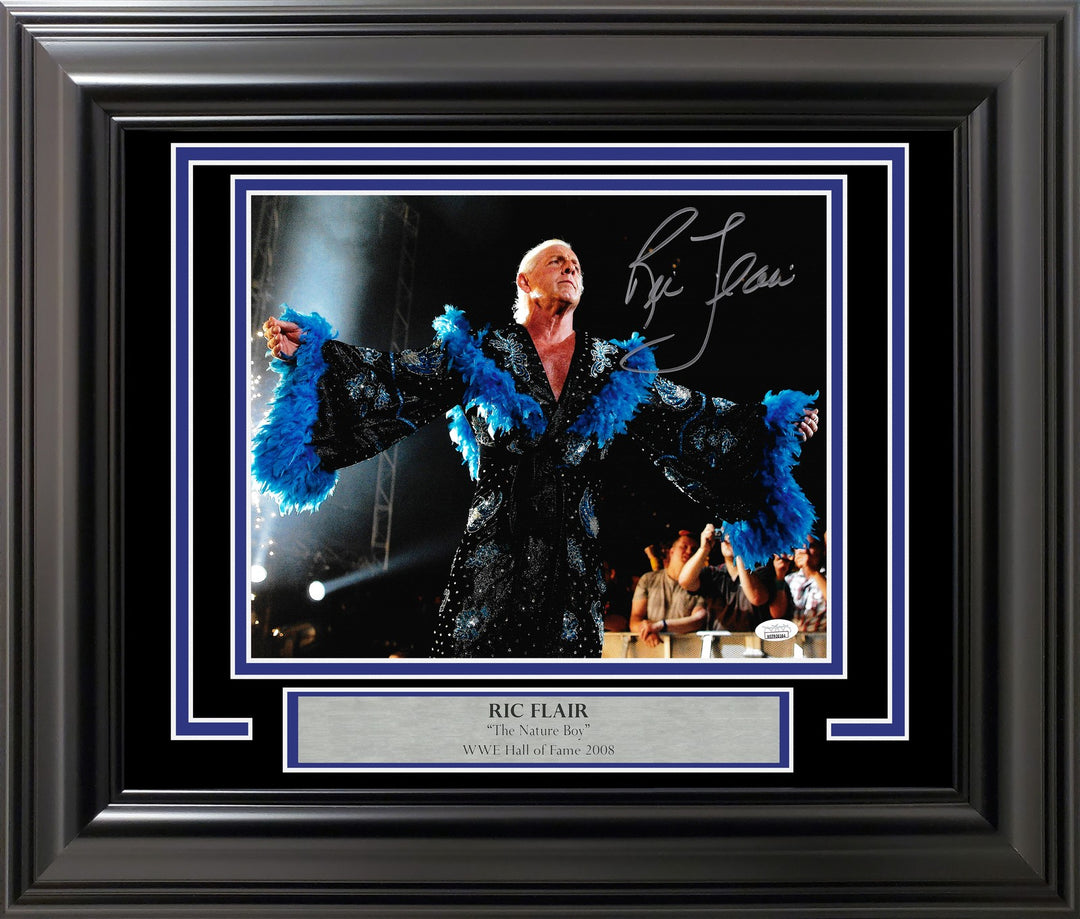 Ric Flair Signed Framed 11x14 Photo WWE JSA
