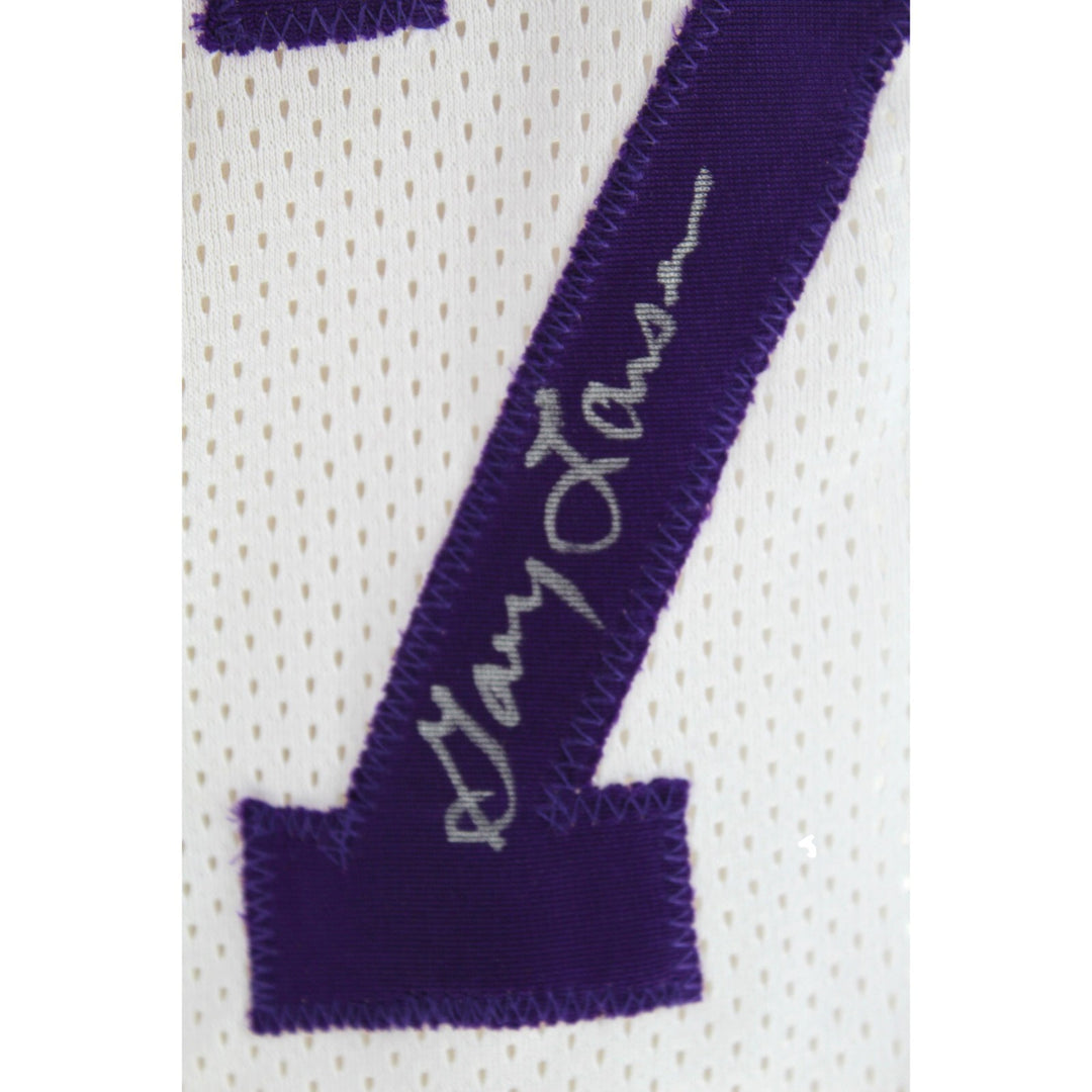 Purple People Eaters Autographed Minnesota Vikings White Jersey BAS COA Signed