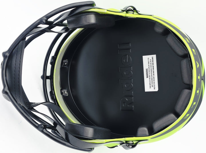 Sam Darnold Auto Seahawks Rave Green Full Size Speed Replica Helmet Beckett