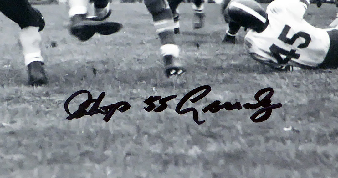 Howard "Hopalong" Cassady Auto 16x20 Photo Ohio State Buckeyes In Black Beckett