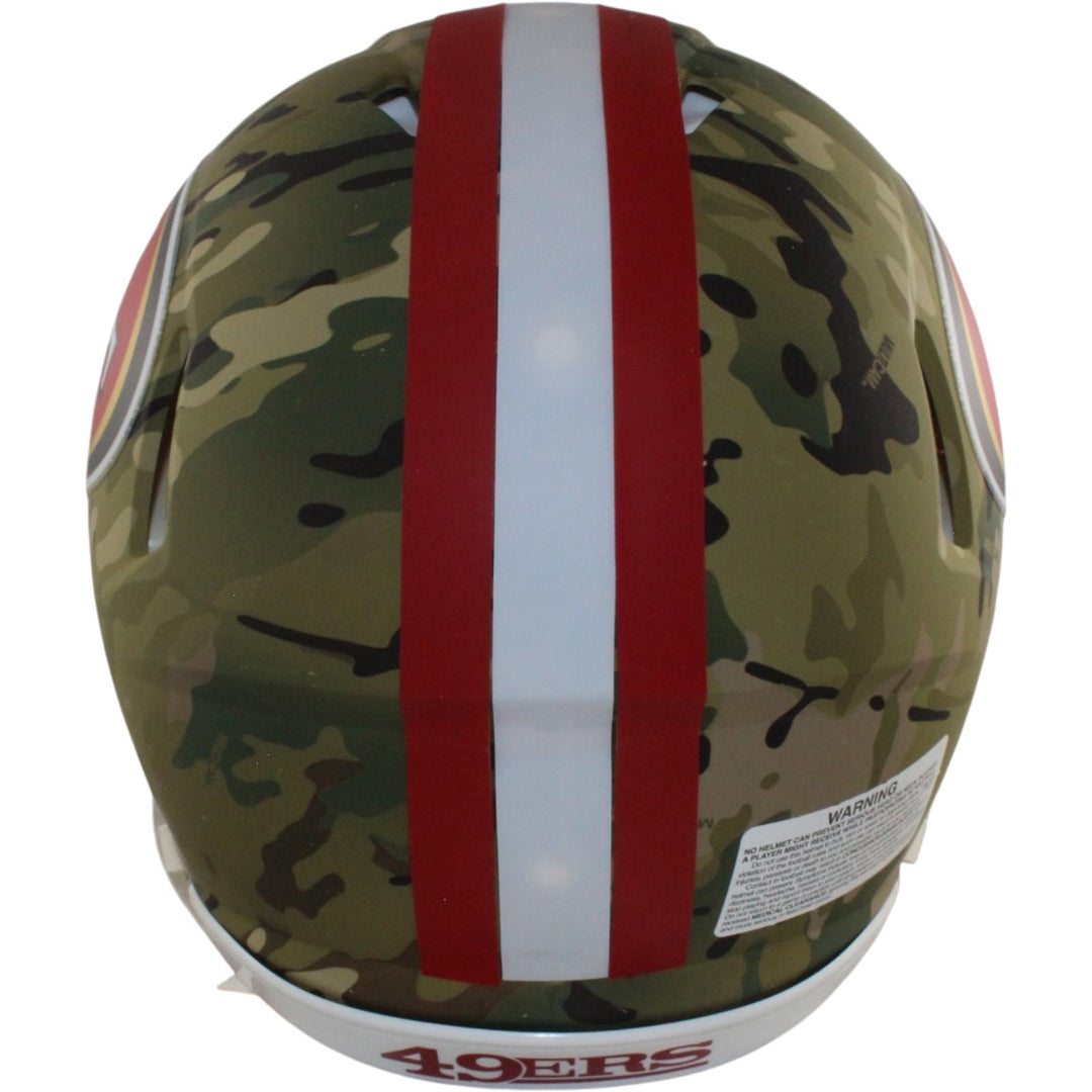 San Francisco 49ers Full Size Authentic Camo Helmet Riddell New In Box 26446