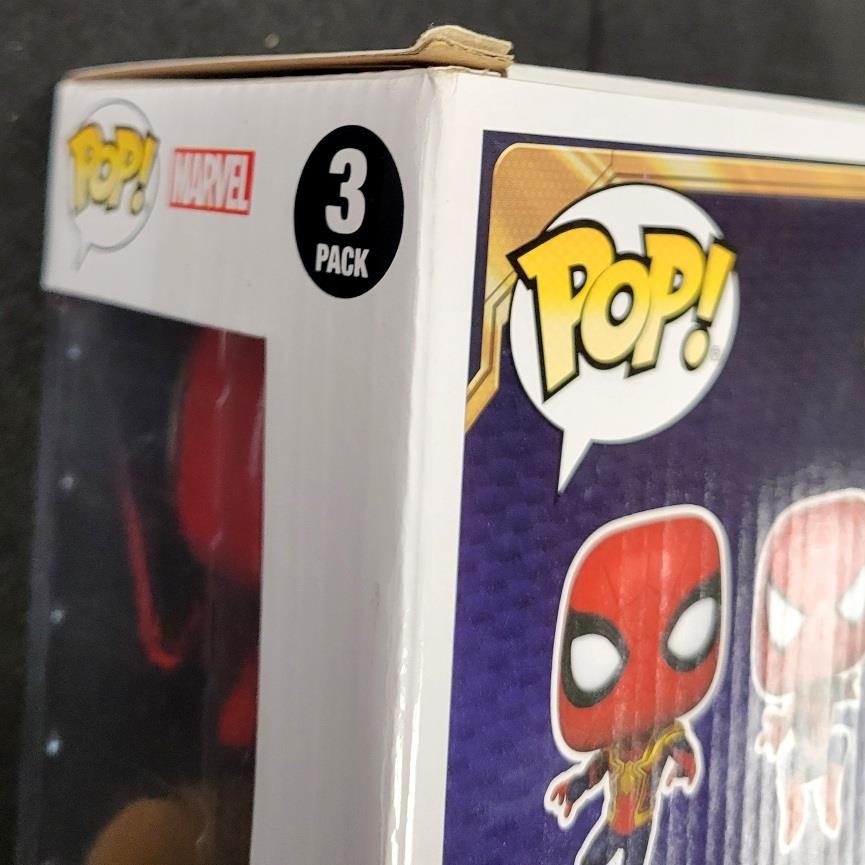 Tom Holland, Tobey Maguire, Andrew Garfield signed Spider-Man Funko BAS Beckett
