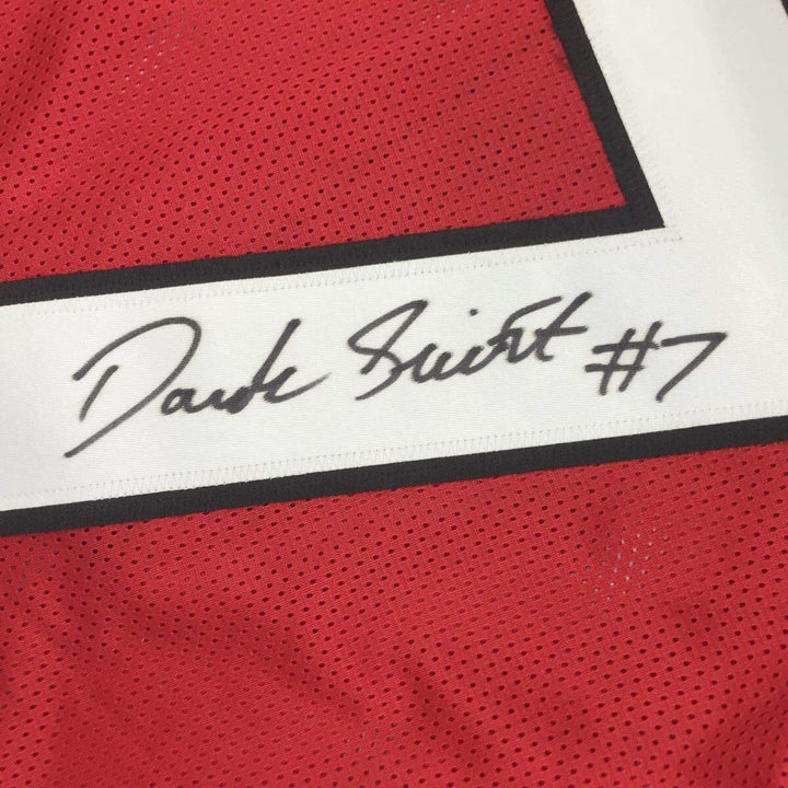 FRAMED Autographed/Signed D'ANDRE SWIFT 33x42 Georgia Red College Jersey JSA COA