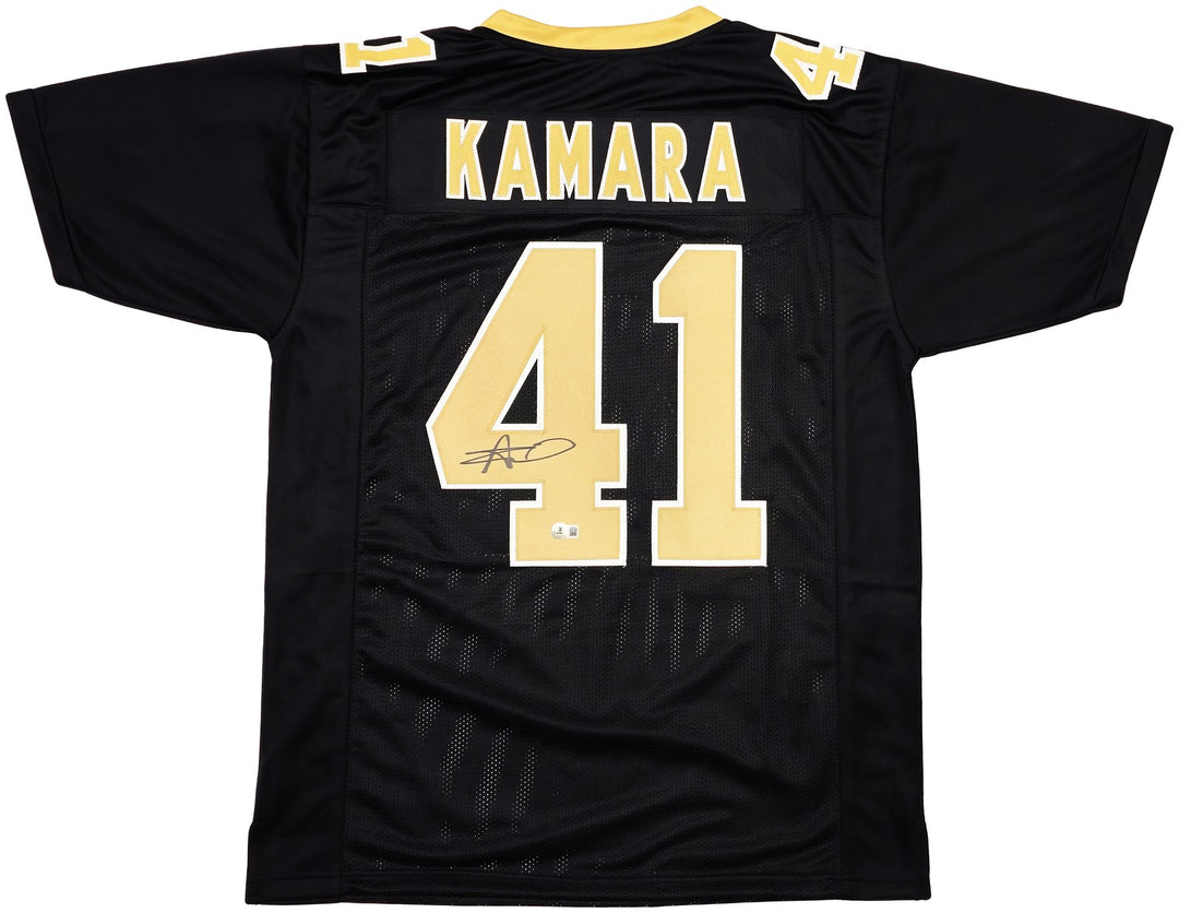 New Orleans Saints Alvin Kamara Signed Black Jersey Beckett Witness