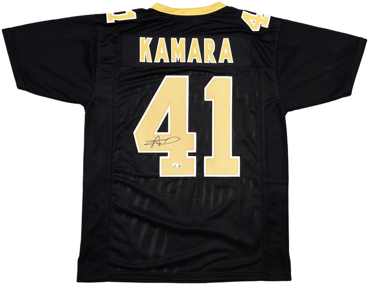 New Orleans Saints Alvin Kamara Signed Black Jersey Beckett Witness