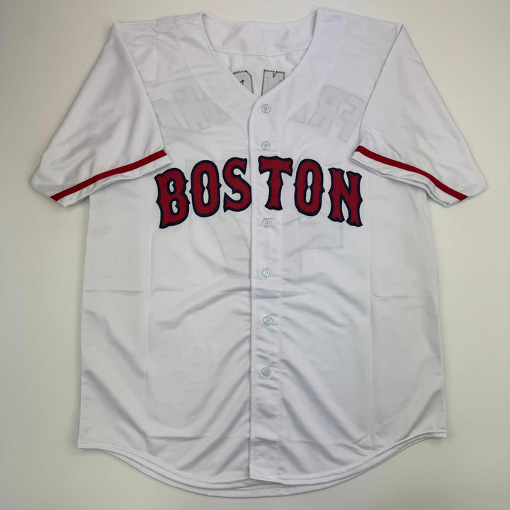 Autographed/Signed Terry Francona Boston White Jersey Beckett BAS COA
