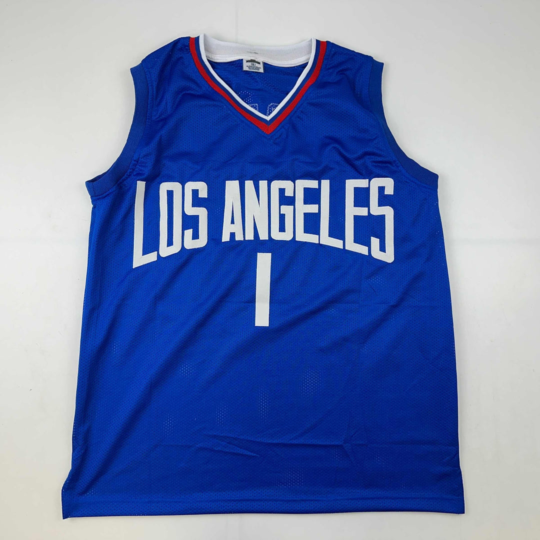 Facsimile Autographed James Harden Los Angeles LA Blue Reprint Jersey Men's XL