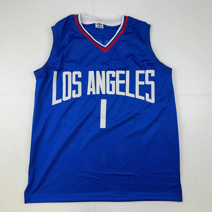 Facsimile Autographed James Harden Los Angeles LA Blue Reprint Jersey Men's XL
