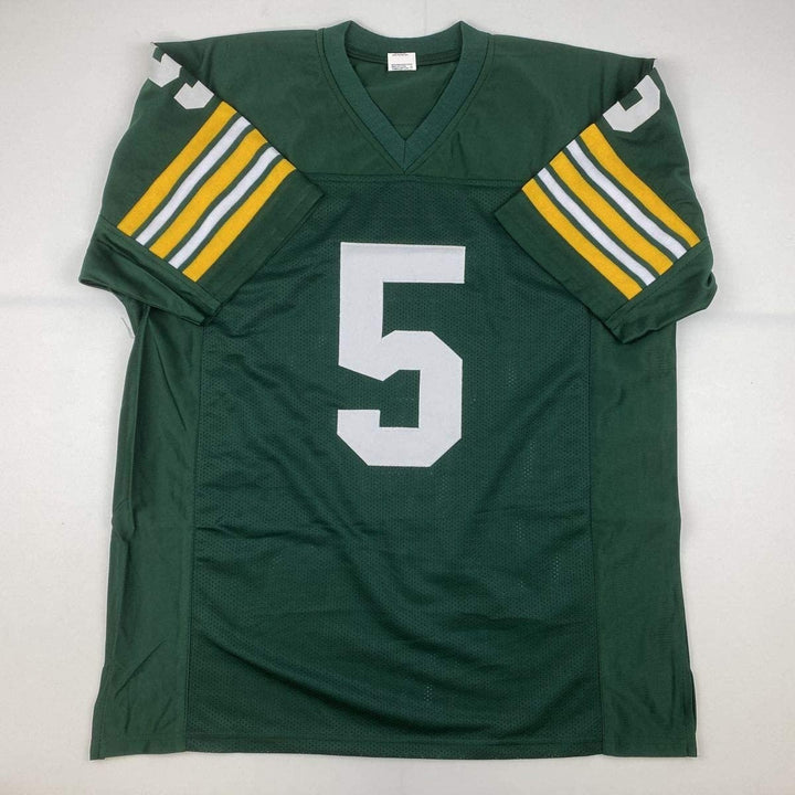 Autographed/Signed PAUL HORNUNG Green Bay Green Jersey JSA COA Auto