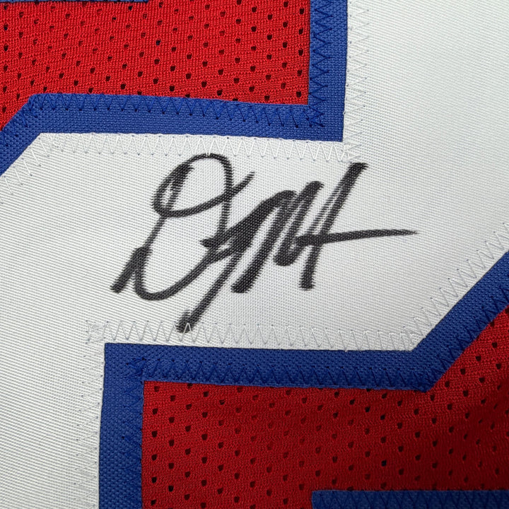 Autographed/Signed DJ D.J. Moore Buffalo Red Football Jersey PSA/DNA COA
