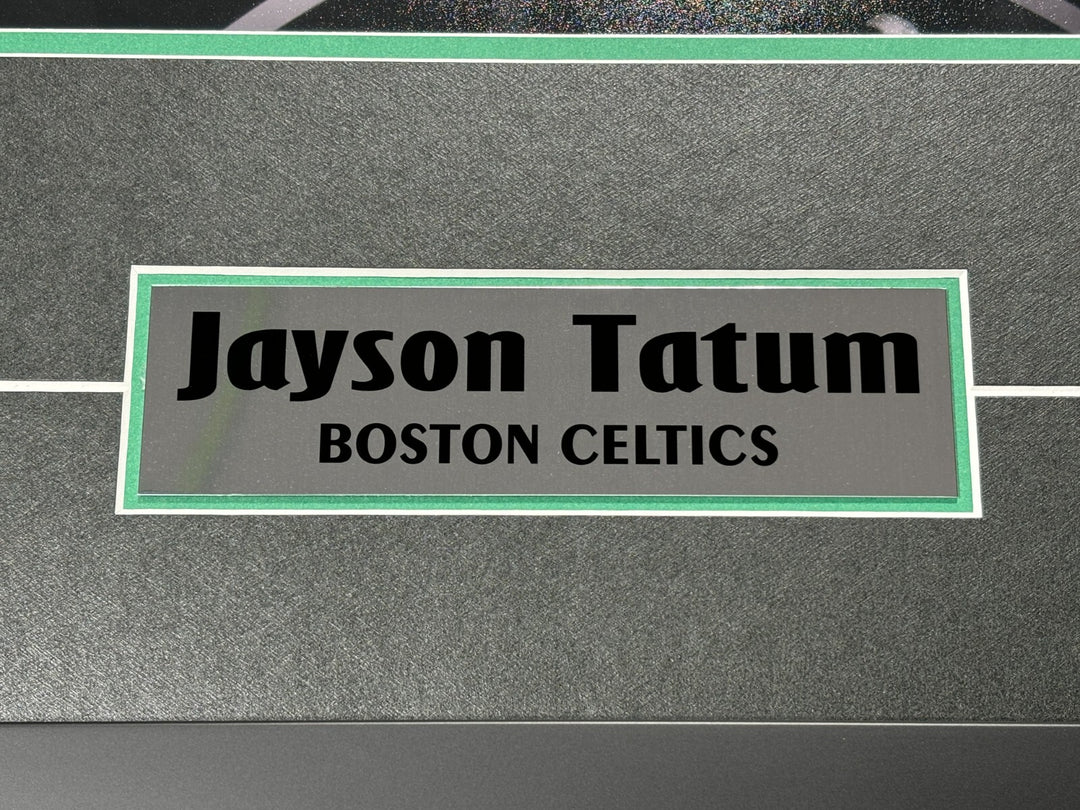 Jayson Tatum Autographed Boston Celtics 16x20 Photo Framed Signed COA vs. LeBron