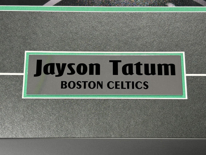 Jayson Tatum Autographed Boston Celtics 16x20 Photo Framed Signed COA vs. LeBron