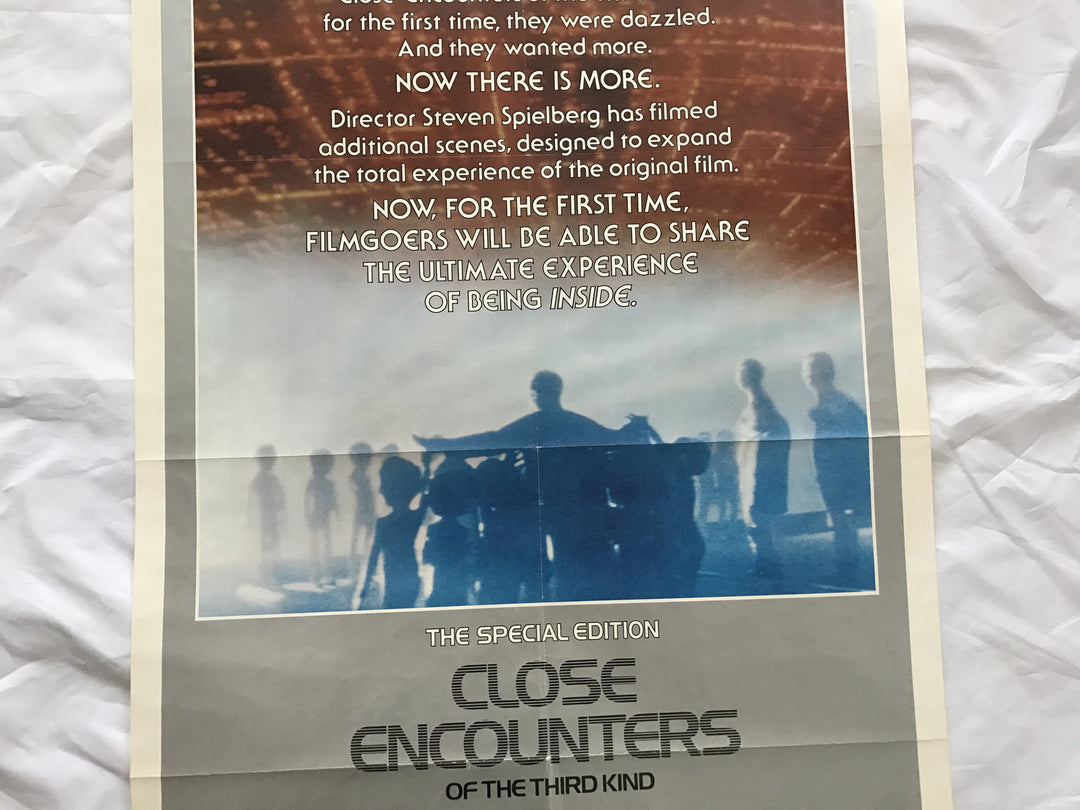 "Close Encounters Of The Third Kind" 1980 Original Movie Poster 1st Issue 27x40