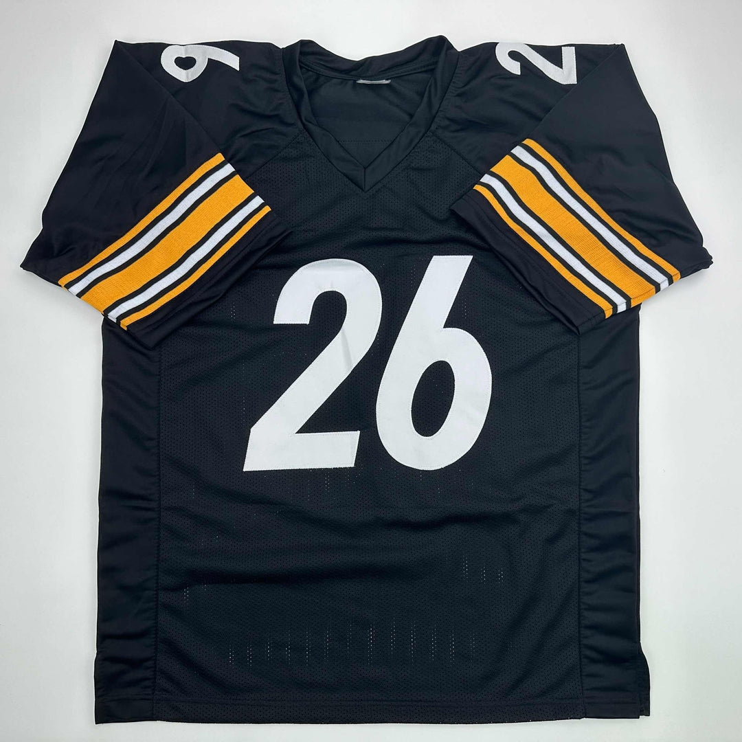 Facsimile Autographed Le'Veon LeVeon Bell Pittsburgh Black Reprint Jersey Men XL