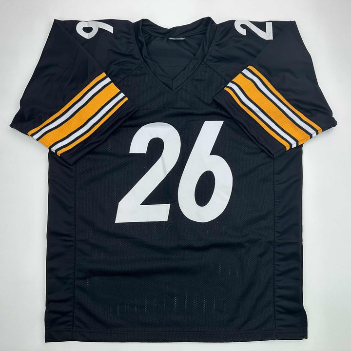 Facsimile Autographed Le'Veon LeVeon Bell Pittsburgh Black Reprint Jersey Men XL