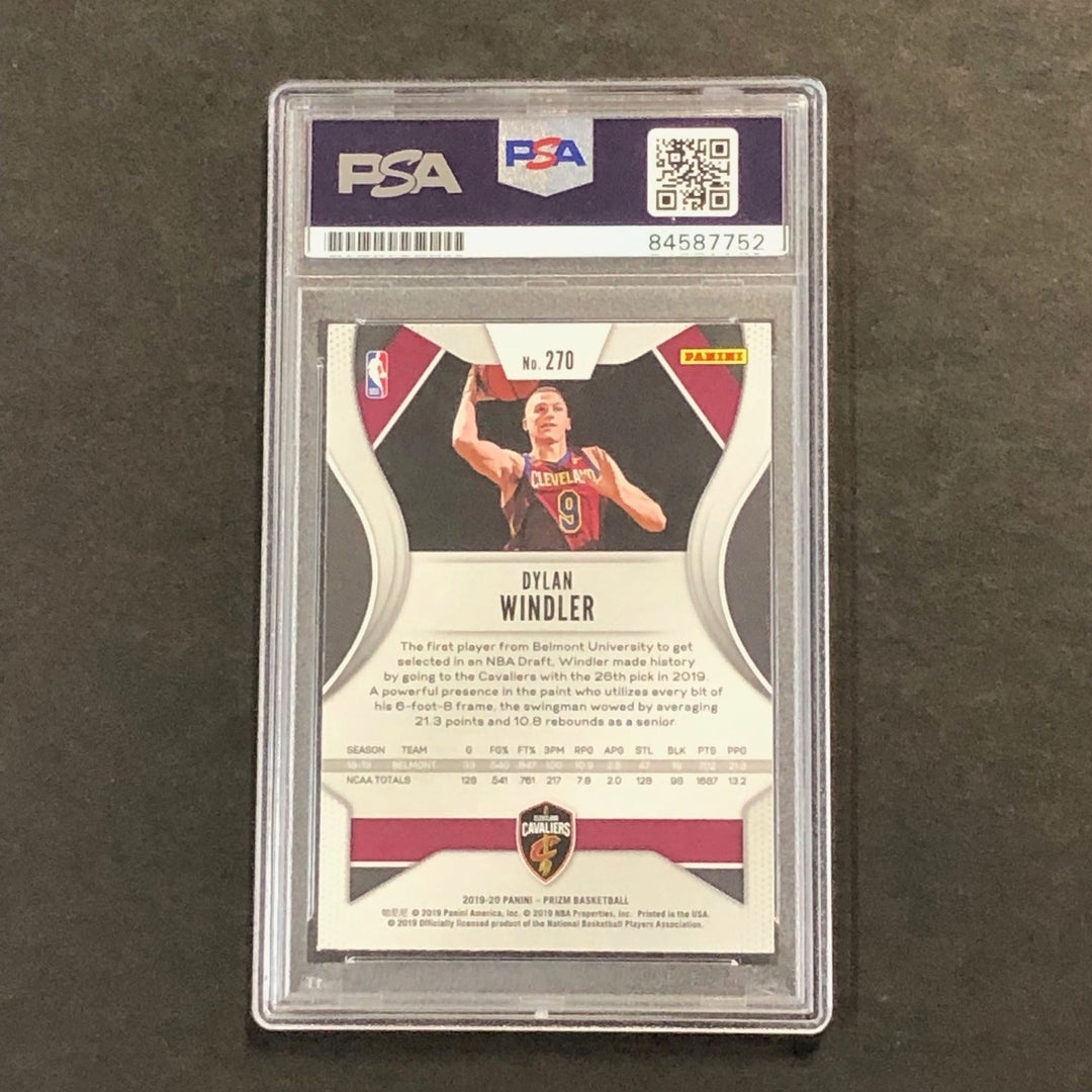 2019 Panini Prizm #270 Dylan Windler Signed Card AUTO PSA Slabbed RC Cavaliers
