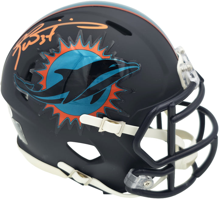 Ricky Williams Signed Miami Dolphins Black Rivalries Speed Mini Helmet JSA